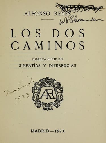 Tapa de Los dos caminos