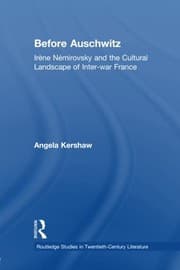 Tapa de Before Auschwitz (Routledge Studies in Twentieth-century Literature)