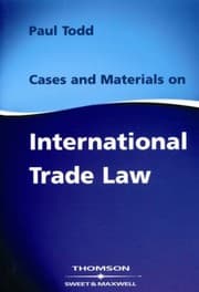 Tapa de Cases and materials on international trade law