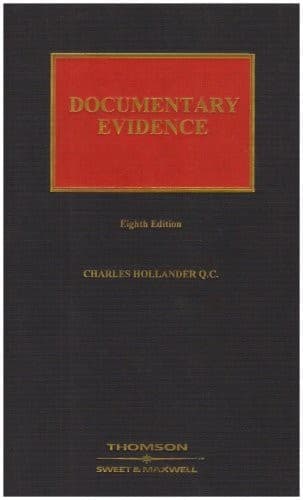 Tapa de Documentary evidence