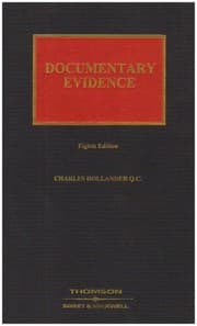 Tapa de Documentary evidence