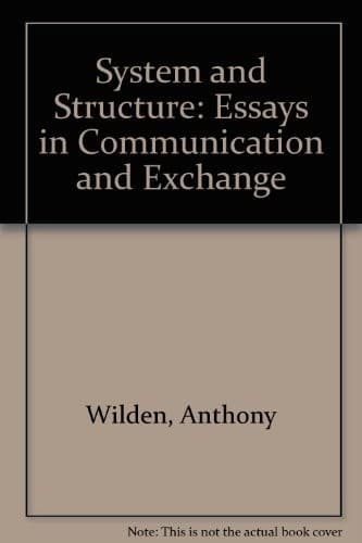 Tapa de System and structure: essays in communication and exchange
