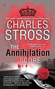 Tapa de The Annihilation Score (A Laundry Files Novel)