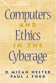 Tapa de Computers and ethics in the cyberage