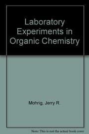 Tapa de Laboratory experiments in organic chemistry