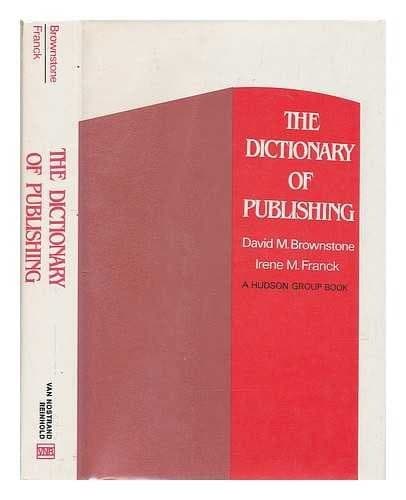Tapa de The dictionary of publishing