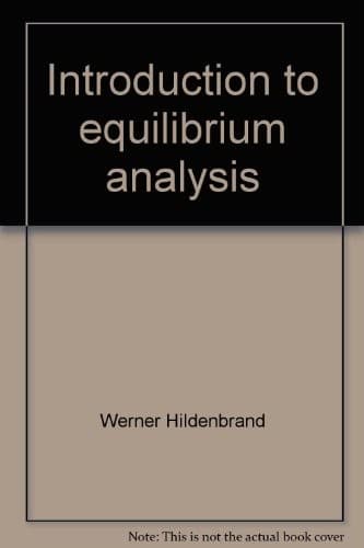 Tapa de Introduction to equilibrium analysis