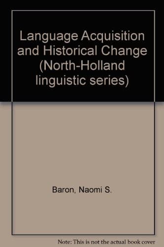 Tapa de Language acquisition and historical change