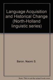 Tapa de Language acquisition and historical change