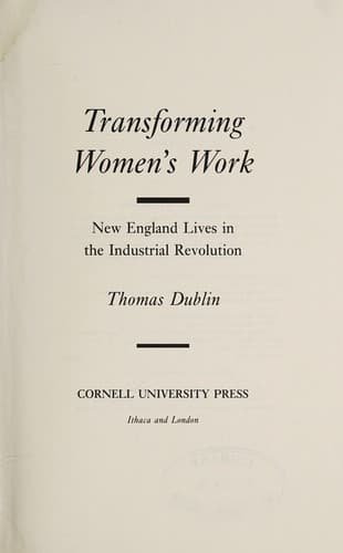Tapa de Transforming women's work