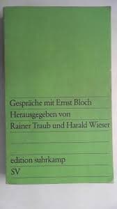 Tapa de Gespräche mit Ernst Bloch