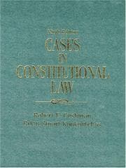 Tapa de Cases in constitutional law