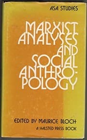 Tapa de Marxist analyses and social anthropology
