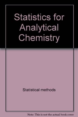 Tapa de Statistics for analytical chemistry