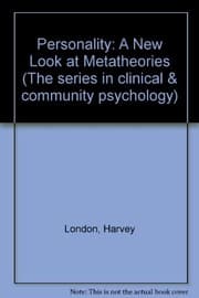 Tapa de Personality: A New Look at Metatheories (The series in clinical & community psychology)