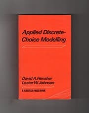 Tapa de Applied discrete-choice modelling