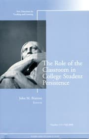 Tapa de The Role of the Classroom in College Student Persistence