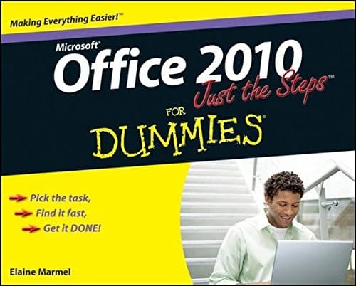 Tapa de Office 2010 Just the Steps For Dummies