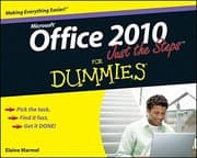 Tapa de Office 2010 Just the Steps For Dummies