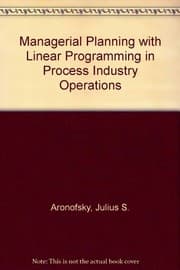 Tapa de Managerial planning with linear programming