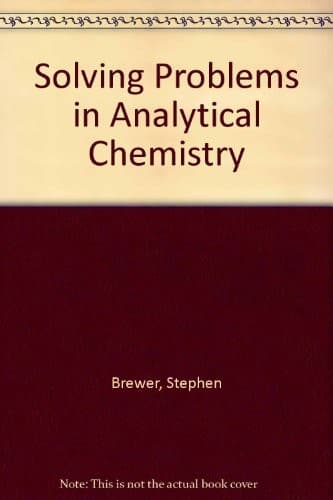 Tapa de Solving problems in analytical chemistry