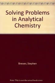 Tapa de Solving problems in analytical chemistry