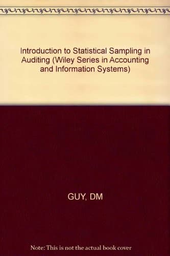 Tapa de An introduction to statistical sampling in auditing