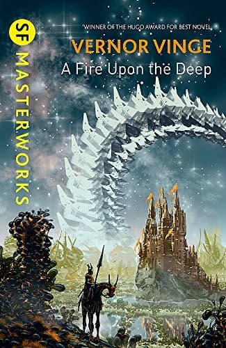 Tapa de A Fire Upon the Deep (S.F. Masterworks)