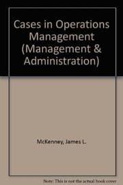 Tapa de Cases in operations management