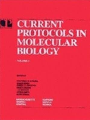 Tapa de Current protocols in molecular biology
