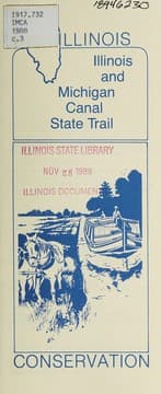 Tapa de Illinois and Michigan Canal state trail