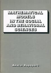 Tapa de Mathematical models in the social and behavioral sciences