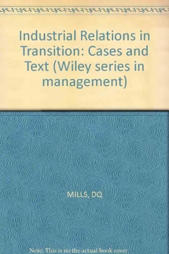 Tapa de Industrial relations in transition