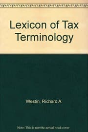 Tapa de Lexicon of tax terminology