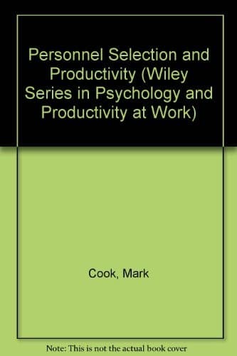 Tapa de Personnel selection and productivity