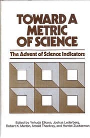 Tapa de Toward a metric of science