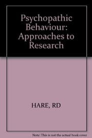 Tapa de Psychopathic behaviour