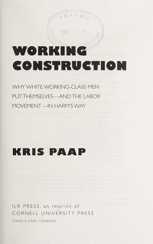 Tapa de Working construction