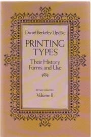 Tapa de Printing types, their history, forms, and use