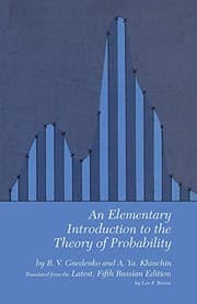 Tapa de An elementary introduction to the theory of probability