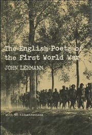 Tapa de The English poets of the First World War