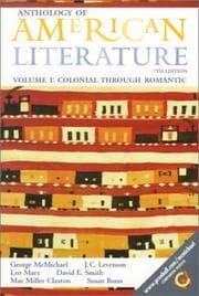 Tapa de Anthology of American literature