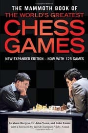Tapa de The Mammoth Book of the World's Greatest Chess Games