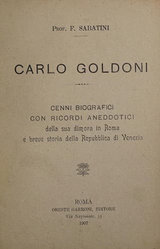 Tapa de Carlo Goldoni