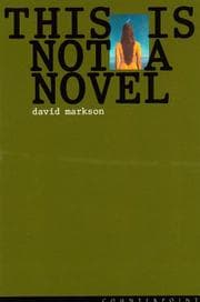 Tapa de This is not a novel