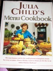 Tapa de Julia Child's menu cookbook