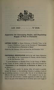 Tapa de Specification of James Robertson