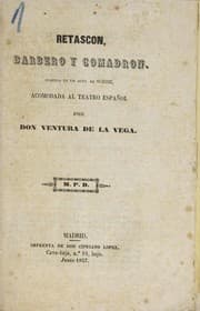 Tapa de Retascón, barbero y comadrón