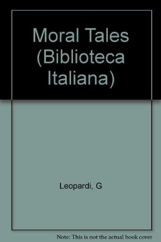 Tapa de Operette morali