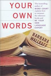 Tapa de Your own words